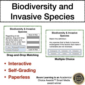 Biodiversity and Invasive Species Digital Boom Cards | 25 Engaging Cards, image 3