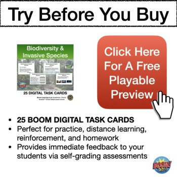 Biodiversity and Invasive Species Digital Boom Cards | 25 Engaging Cards, image 4