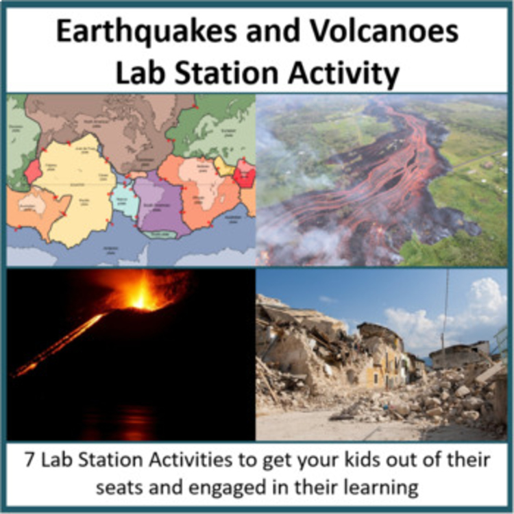 Earthquakes and Volcanoes Lab Station Activity | 7 Hands-on Activities