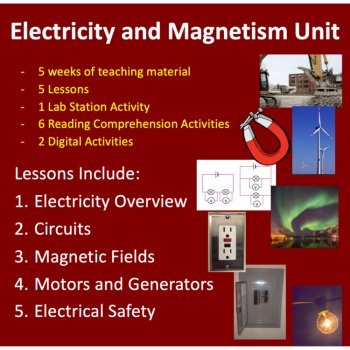 Electricity and Magnetism Curriculum Unit Bundle | Lessons, Activities, Test, image 2