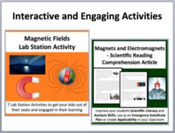 Magnetic Fields 5E Lesson Bundle | Law of Magnetic Poles, Electromagnetism, image 3
