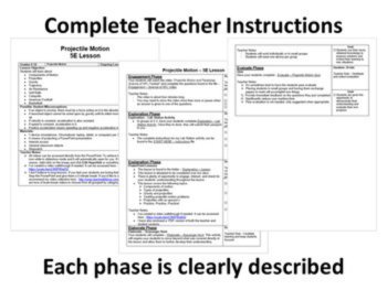 Projectile Motion 5E Lesson Bundle – 2D Motion, Gravity, Vector Addition, image 2