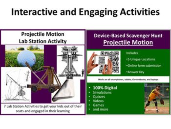 Projectile Motion 5E Lesson Bundle – 2D Motion, Gravity, Vector Addition, image 4