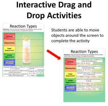 Types of Chemical Reactions - Digital Interactive Notebook Pages, image 2