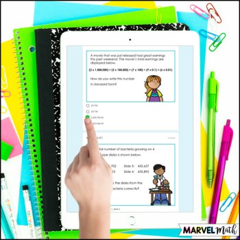 4th Grade Place Value TEKS Tests - STAAR Review - Digital and Print, image 4