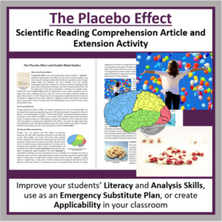 The Placebo Effect and Double Blind Studies Reading Comprehension - Grade 8 & Up