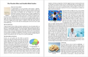 The Placebo Effect and Double Blind Studies Reading Comprehension - Grade 8 & Up, image 2