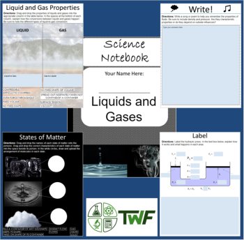 Liquids and Gases Bundle - Digital Interactive Notebook + Lesson, image 2