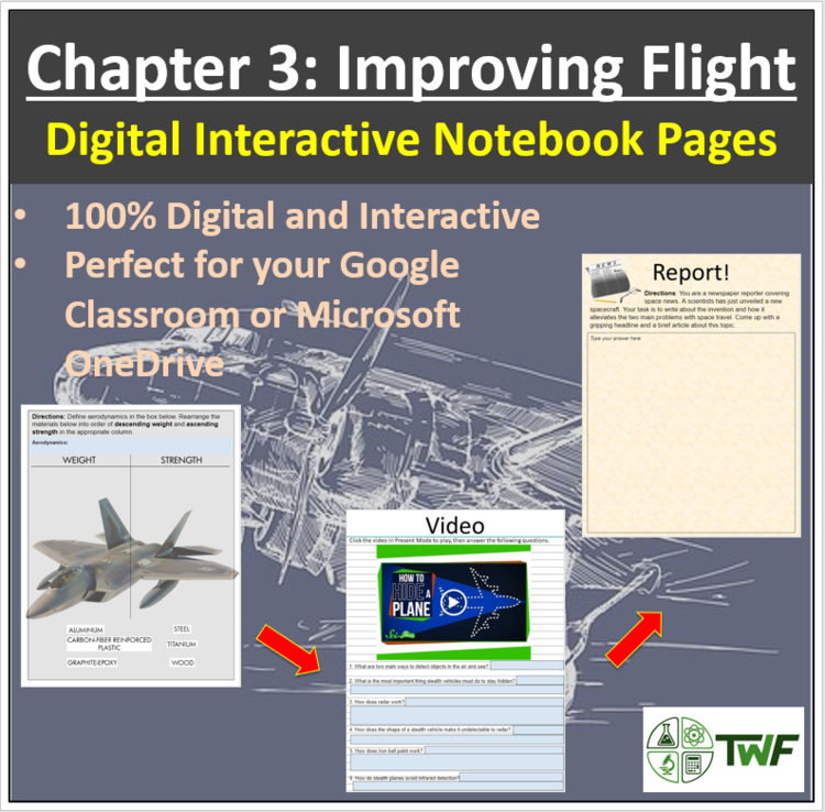 Improving Flight - Digital Interactive Notebook Pages