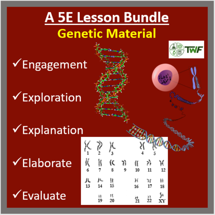Genetic Material - DNA and RNA - 5E Lesson Bundle