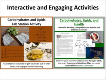 Carbohydrates and Lipids - 5E Lesson Bundle, image 4