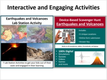 Earthquakes and Volcanoes 5E Lesson Bundle | Worksheets, Activities, Readings, image 4