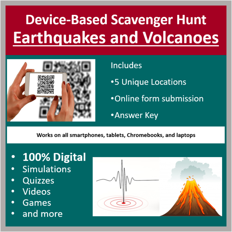 Earthquakes and Volcanoes Digital Scavenger Hunt Activity | Megavolcanoes