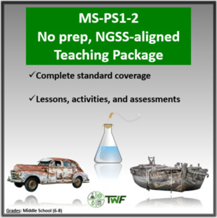 NGSS - MS-PS1-2 - No Prep Unit Bundle With Teaching Timeline and All Resources