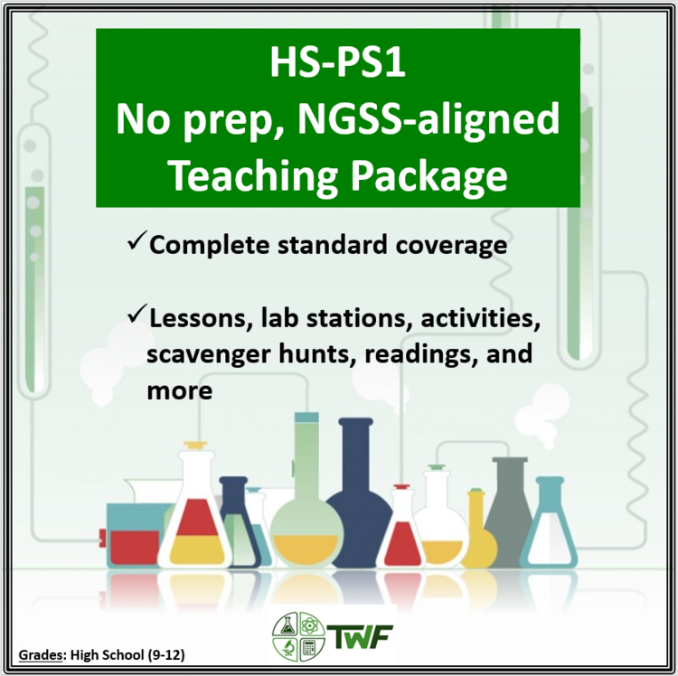 NGSS - HS PS1 Matter and its Interactions - Complete Resource Bundle
