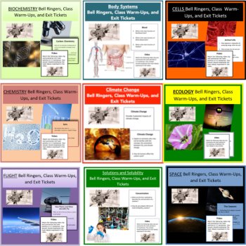 Bell Ringers, Class Warm-Ups, and Exit Tickets Mega Bundle - Includes 9 Bundles!, image 2