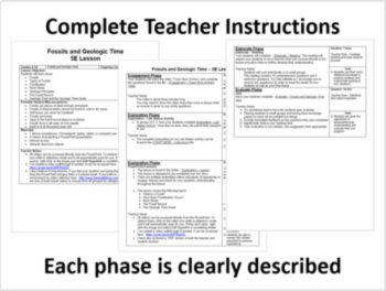 Fossils and Geologic Time - 5E Lesson Bundle | The Fossil Record & Fossilization, image 2