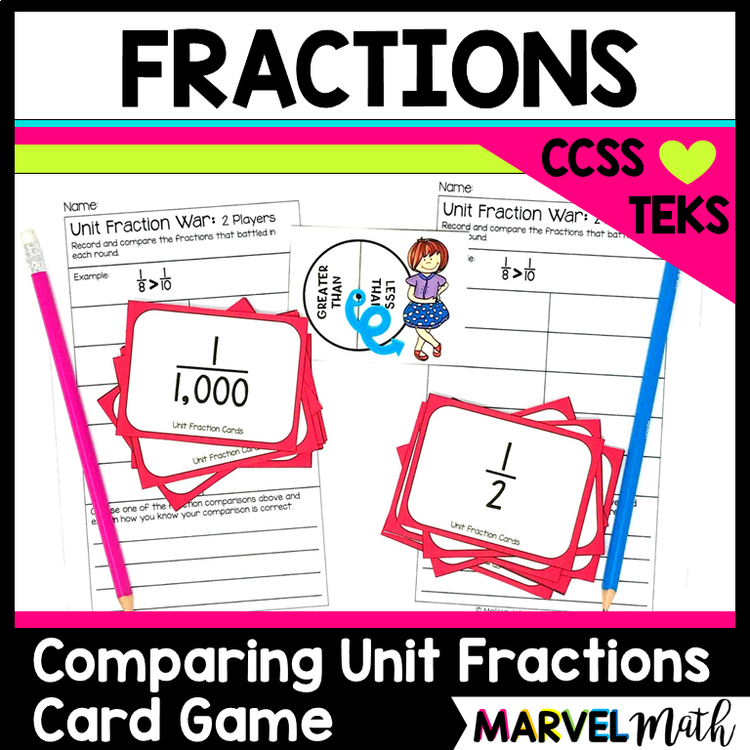 Comparing Unit Fractions Game