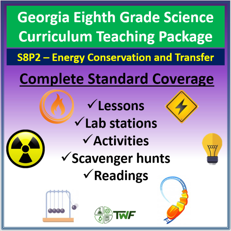 Georgia Standards (GSE) - 8th Grade - S8P2: Energy Conservation & Transformation
