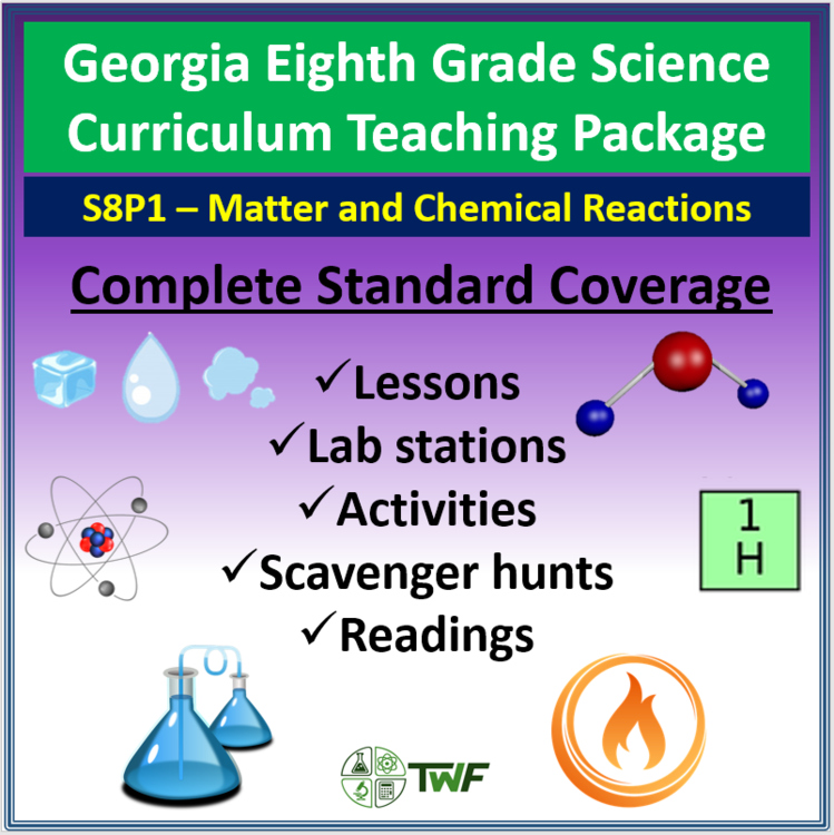 Georgia Performance Standards - S8P1 Matter and Chemical Reactions