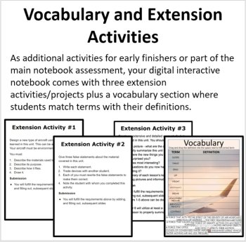 Flight - Digital Interactive Notebook Bundle | How Objects Fly, Flight History, image 3