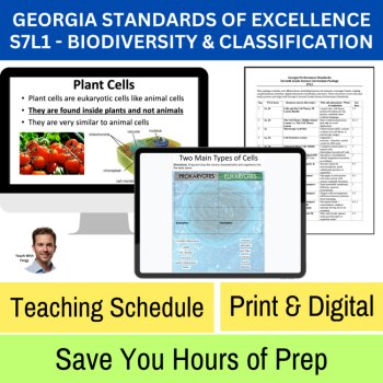 Georgia Standards of Excellence (GSE) 7th Grade Bundle S7L2 Cells & Body Systems, image 4