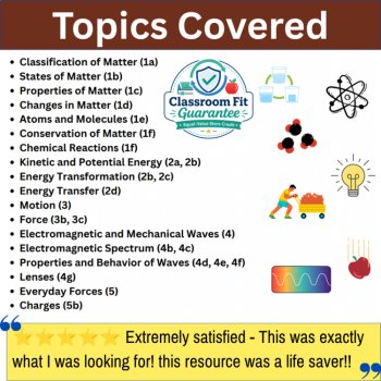 Georgia Standards of Excellence | GSE Bundle | 8th Grade Science Curriculum, image 2