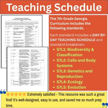 Georgia Standards of Excellence | GSE Bundle | 7th Grade Science - Curriculum, image 3