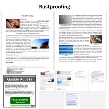 Rustproofing Species Reading Comprehension Passage & Questions | 6th, 7th, 8th, image 2