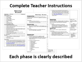 Meteorology 5E Lesson Bundle – Weather, Climate, Atmosphere & Air Masses, image 2