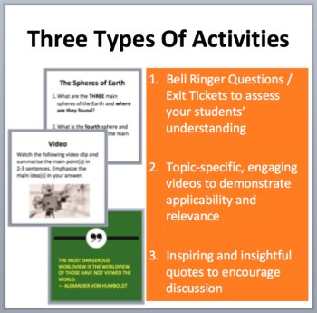 Ecology Bell Ringers, Class Warm-Ups, and Exit Tickets, image 2