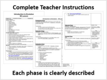 Introduction to Evolution 5E Lesson Bundle | Natural Selection, Adaptation, image 2