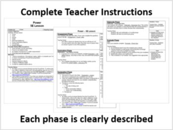 Power - 5E Lesson Bundle, image 2