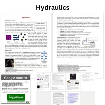 Hydraulics Reading Comprehension Passage & Questions | 6th, 7th, 8th Grade, image 2