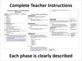 Pressure, Volume, and Temperature - 5E Lesson Bundle, image 2