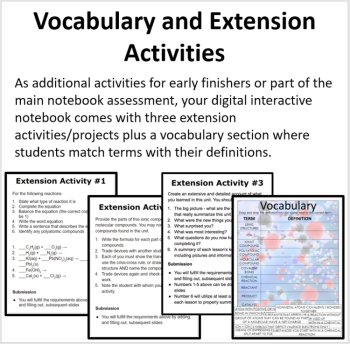 Naming Chemical Compounds and Chemical Reactions - Digital Interactive Notebook, image 3