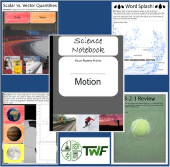 Motion Unit Bundle - Digital Interactive Notebook + 5 Lessons, image 2