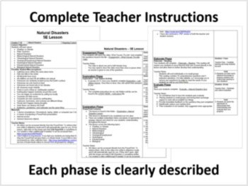 Natural Disasters 5E Lesson Bundle | Meteorological, Climatological, Geological, image 2