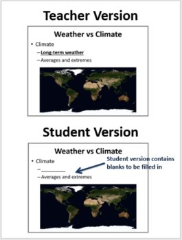 Natural Disasters - PowerPoint Lesson and Student Notes, image 2