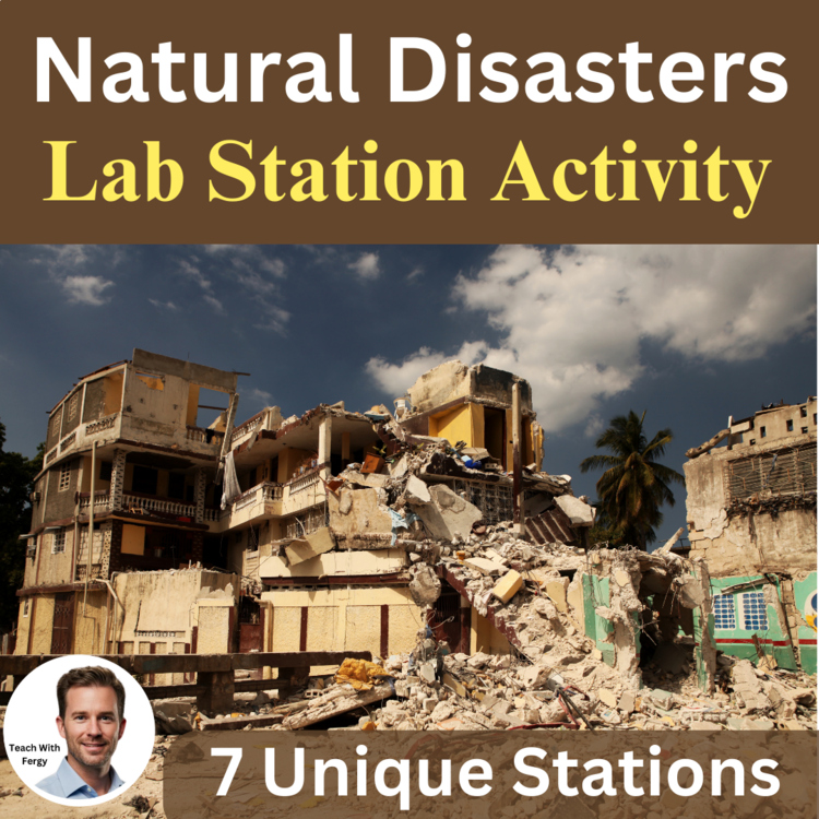Natural Disasters Lab Station Activity | Thunderstorms, Earthquakes, Tsunamis
