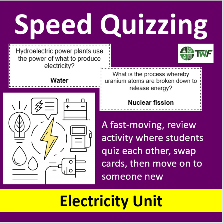Electricity - Speed Quizzing
