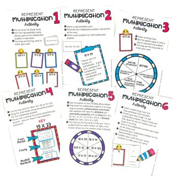 2x2 and 3x1 Multiplication: Partial Products, Area Models, Arrays & More, image 2