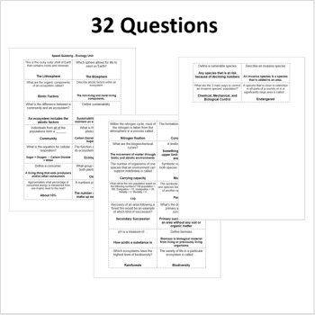 Ecology and Ecosystems - Speed Quizzing, image 2