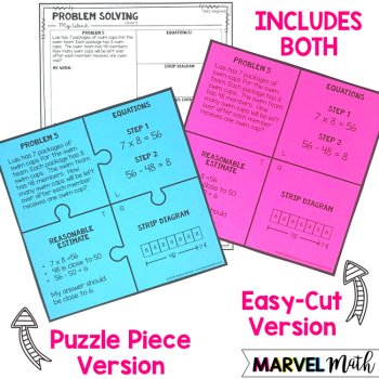 3rd Grade One & Multi-Step Word Problems - TEKS - Common Core, image 2