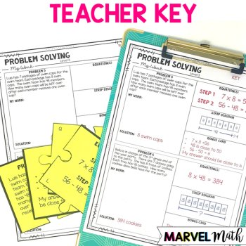 3rd Grade One & Multi-Step Word Problems - TEKS - Common Core, image 4
