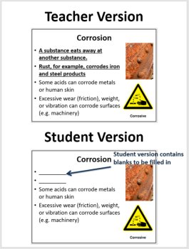 Balancing Reactions in Acidic Solutions - PowerPoint Lesson and Student Notes, image 2
