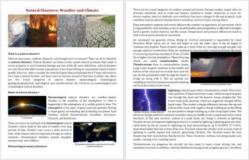 Natural Disasters: Weather and Climate Reading Article - Grade 8 and Up, image 2