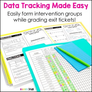 3rd Grade FRACTION Exit Slips * Exit Tickets, image 3