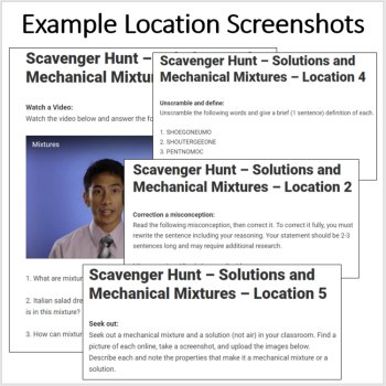 Solutions and Mechanical Mixtures – A Digital Scavenger Hunt Activity, image 4