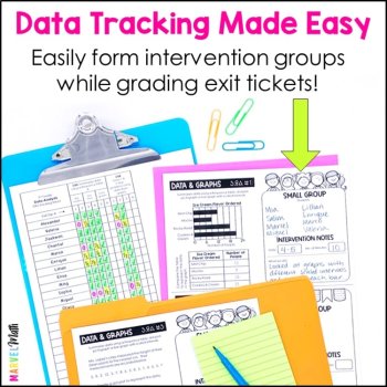 3rd Grade Data & Graphs Exit Slips * Exit Tickets, image 3